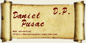 Daniel Pušac vizit kartica